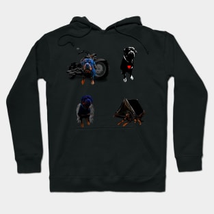 Rottweiler sticker pack Hoodie